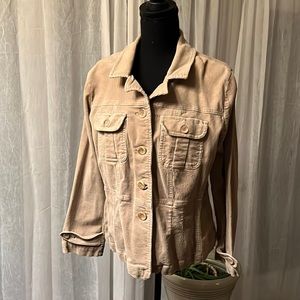 Fashion bug corduroy button down jacket